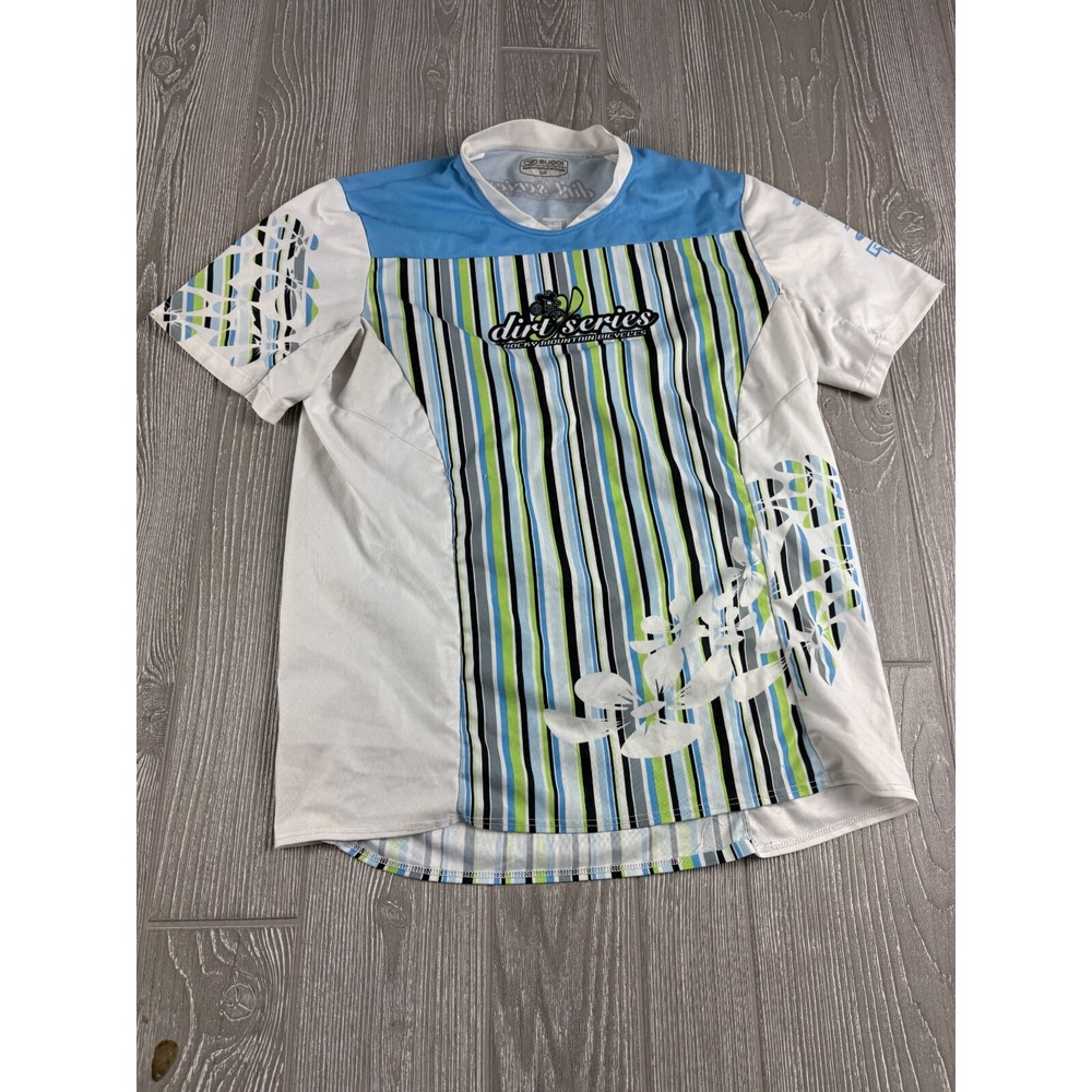 Sugoi Womens Cycling Jersey Large Short Sleeve Rocky Mountain Bicycles Jersey